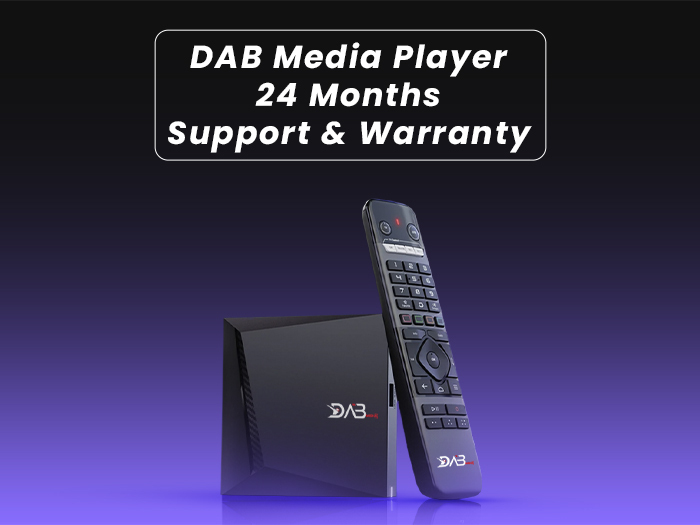 DAB Media Player- 24 Months Support & Warranty