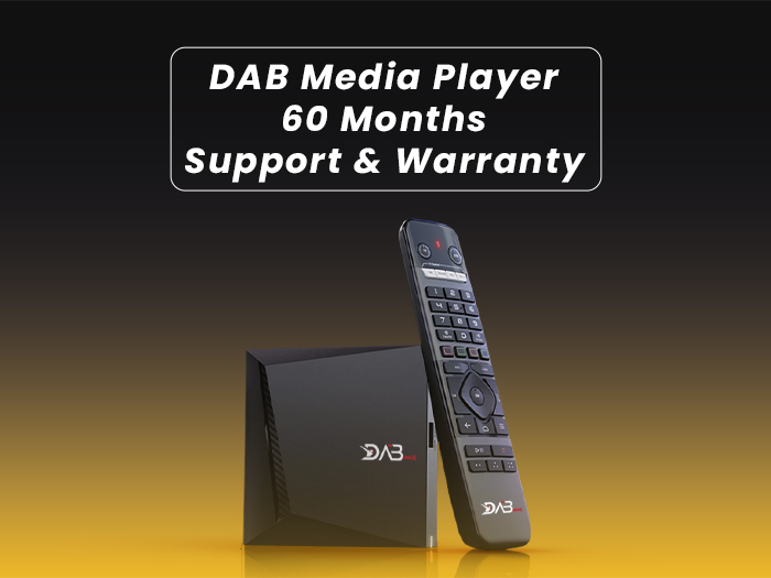 DAB Media Player- 60 Months Support & Warranty 